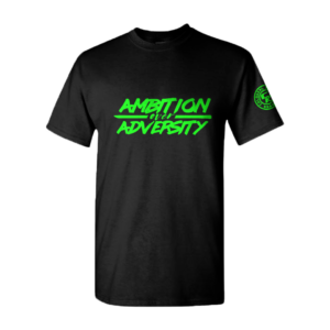 GLOW IN THE DARK COLLECTION - AMBITION BOLD - GREEN ON BLACK