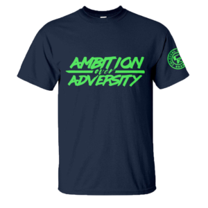 GLOW IN THE DARK COLLECTION - AMBITION BOLD - GREEN ON NAVY