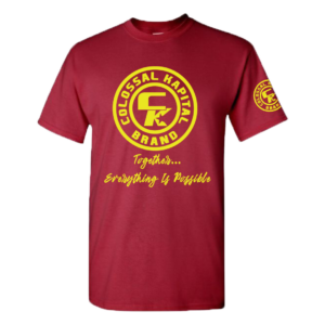 GLOW IN THE DARK COLLECTION - TOGETHER - YELLOW ON BURGUNDY