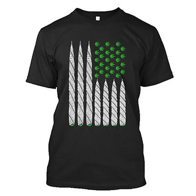 420 FLAG - BLACK T
