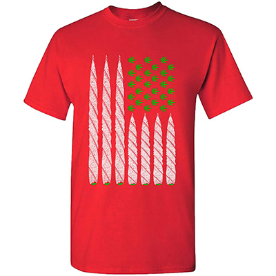 420 FLAG - RED T